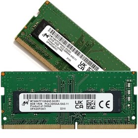 تصویر رم لپ تاپ میکرون مدل MICRON DDR4 3200MHz ظرفیت 8 گیگابایت 