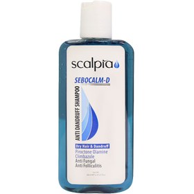 تصویر شامپو ضدشوره موهای خشک اسکالپیا Scalpia Sebocalm D Anti Dandruff Shampoo 200 ml