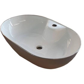 تصویر روشویی روکابینتی تورینو نقره ای نیم کت نوین سرام Torino Top Counter Basin