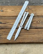 تصویر چاقوی پروانه ای تمام استیل 