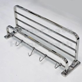 تصویر رخت‌آویز دیواری هامر ۶۰ سانتی‌متر استیل 