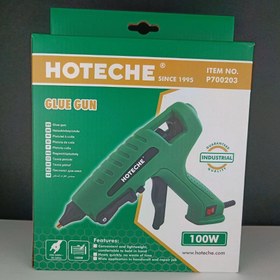 تصویر تفنگ و دستگاه چسب حرارتی 100 وات فوق صنعتی - برند اصلی Hoteche هوتچ (700203) Hoteche