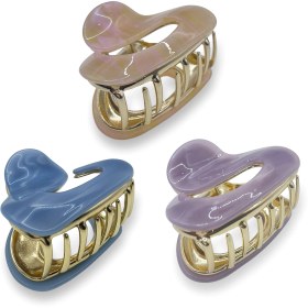 تصویر کلیپس فلزی طلایی سایز کوچک موکا 