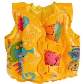 تصویر جلیقه شنا دوستان گرمسیری 16x12 اینچ برند intex Tropical Buddies Swim Vest 16x12inch