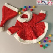 تصویر پیراهن نوزاد دخترانه یلدا و کریسمس 