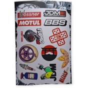 تصویر استیکر لوگو ماشین سلفون مات 