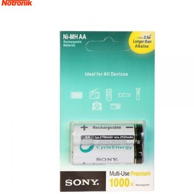 تصویر باتری قلمی قابل شارژ سونی مدل NH-AA-B2KN بسته 2 عددی ا Sony NH-AA-B2KN Rechargeable AA Battery - Pack Of 2 Sony NH-AA-B2KN Rechargeable AA Battery - Pack Of 2