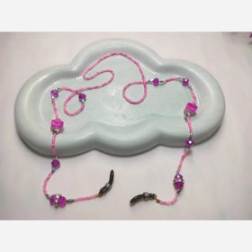 تصویر بند عینک آفتابی و طبی طرح سنگی صورتی 