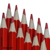 تصویر مداد قرمز آریا ۱۲ عددی شش گوش 