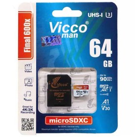 تصویر کارت حافظه microSDHC ویکو من مدل Final 600X ظرفیت 64 گیگ 