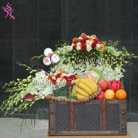 تصویر صندوقچه ی میوه و گل ویژه شب یلدا 