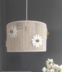 تصویر لوستر مکرومه مدل بابونه 