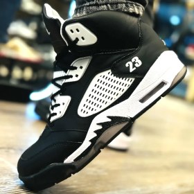 تصویر نایک ایرجردن 5 پاریسن ژرمن سفید Nike Air Jordan 5 Paris Saint-Germain White 