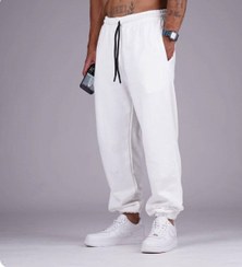 تصویر شلوار جاگر - سفید / Xl 