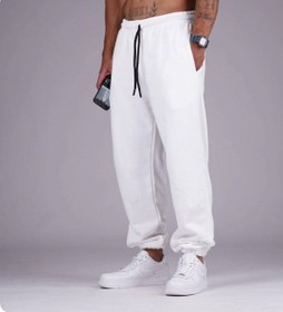 تصویر شلوار جاگر - سفید / Xl 