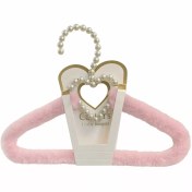 تصویر چوب لباسی خز پولیشی طرح قلب صدفی کارترز Carters Carters Shell Heart Plush Furry Hanger code : 09534/1