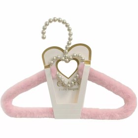 تصویر چوب لباسی خز پولیشی طرح قلب صدفی کارترز Carters Carters Shell Heart Plush Furry Hanger code : 09534/1