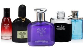 تصویر کلکسیونی عطر های مردانه مینیاتوری VILILY 