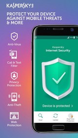 تصویر کسپرسکی اینترنت سکیوریتی اندروید - یکساله Kaspersky Internet Security for Android 