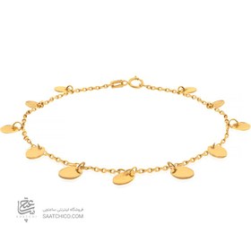 تصویر دستبند طلا زنانه طرح پولکی کد LB117 