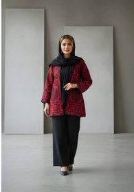 تصویر کت زنانه یلدایی کژال سوزن دوزی 