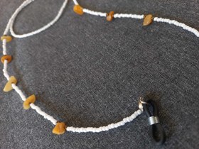 تصویر بند عینک منجوق با سنگ طبیعی. کد. T_501 