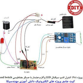 تصویر ماژول سوئیچ مغناطیسی با رله مهندسیکا مدل reedswitch20 