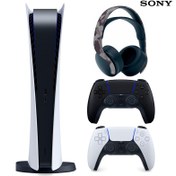 تصویر کنسول بازی سونی (Sony PlayStation 5 Digital Edition 825GB SSD (V1200 + دسته اضافی و هدست SONY PLAYSTATION 5 V1200 DIGITAL EDITION 825GB SSD CONTROLLER GAME CONSOLE