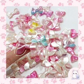 تصویر پاپیون صدفی رنگی 