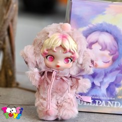 تصویر عروسک اسکول پاندا سوپرایزی باکس آبی 