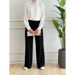 تصویر شلوار کرپ مازراتی دبل بگ 