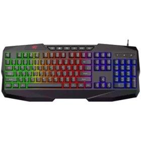 تصویر کیبورد مخصوص بازی هویت مدل KB-878L RGB Havit KB-878L RGB Wired Gaming Keyboard