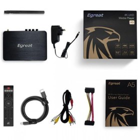 تصویر اندروید تی وی باکس Egreat 4K A5 TV Box 