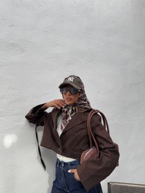 تصویر کراپ کت کتان لانچیا - Lunchia - 255 