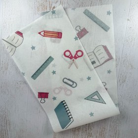 تصویر کاغذ پوستی طرح لوازم تحریر 