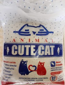 تصویر خاک گربه کربن دار کیوت کت ۱۰ کیلوگرم Cute Cat Cat Litter