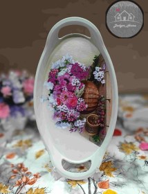 تصویر سینی بیضی پلاستیکی کوچک 