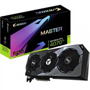 تصویر کارت گرافیک گیگابایت مدل GeForce AORUS RTX 4070 TI MASTER 12G با حافظه 12 گیگابایت GigaByte AORUS RTX 4070 TI MASTER 12G Graphics Card