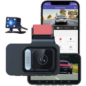 تصویر دوربین ثبت وقایع راین مدل DVR60 (دو دوربین + WIFI دار) DVR60 RAIN DASHCAM