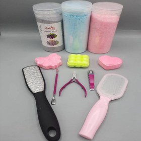 تصویر پک وسایل پدیکور پا 