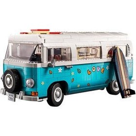 تصویر لگو ساختنی مدل فولکس کمپر 2207 قطعه Volkswagen T2 Camper Van Volkswagen T2 Camper Van