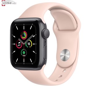 تصویر ساعت هوشمند اپل واچ سری SE 2021 مدل 40mm Aluminum Case with Sport silicone Band Apple Watch Series SE 2021 40mm Aluminum Case