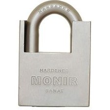 تصویر قفل آویز گارددار منیر صنعت Monir-Sanat Protected Shackle Steel Padlock