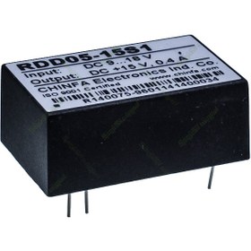 تصویر مبدل ولتاژ چینفا 400 میلی آمپر CHINFA RDD05-15S1 DC/DC IN:9-18V OUT:+15V 