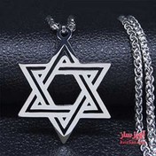 تصویر گردنبند ستاره داوود کد 100258 | ۷ تا ۱۴ روز کاری | رنگ طلایی: ۷ تا ۱۰ روز بیشتر 