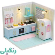 تصویر کیت ساختنی خانه مینیاتوری مدل Happy kitchen (کد S2007) 