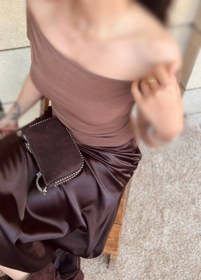 تصویر تاپ یقه قایقی 