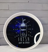 تصویر سینی گرد رایکا کف شیشه ای 