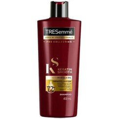 تصویر شامپو کراتینه ترسمه tresemme مدل KERATIN SMOOTH tresemme keratin smooth shampoo 400ml