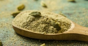 تصویر پودر هل - پاکت پلاستیکی / 100g / هل سبز شکسته اسیاب شده درجه دو cardamom powder